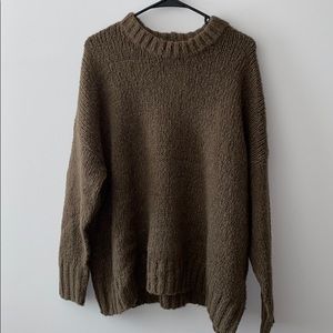 army green sweater